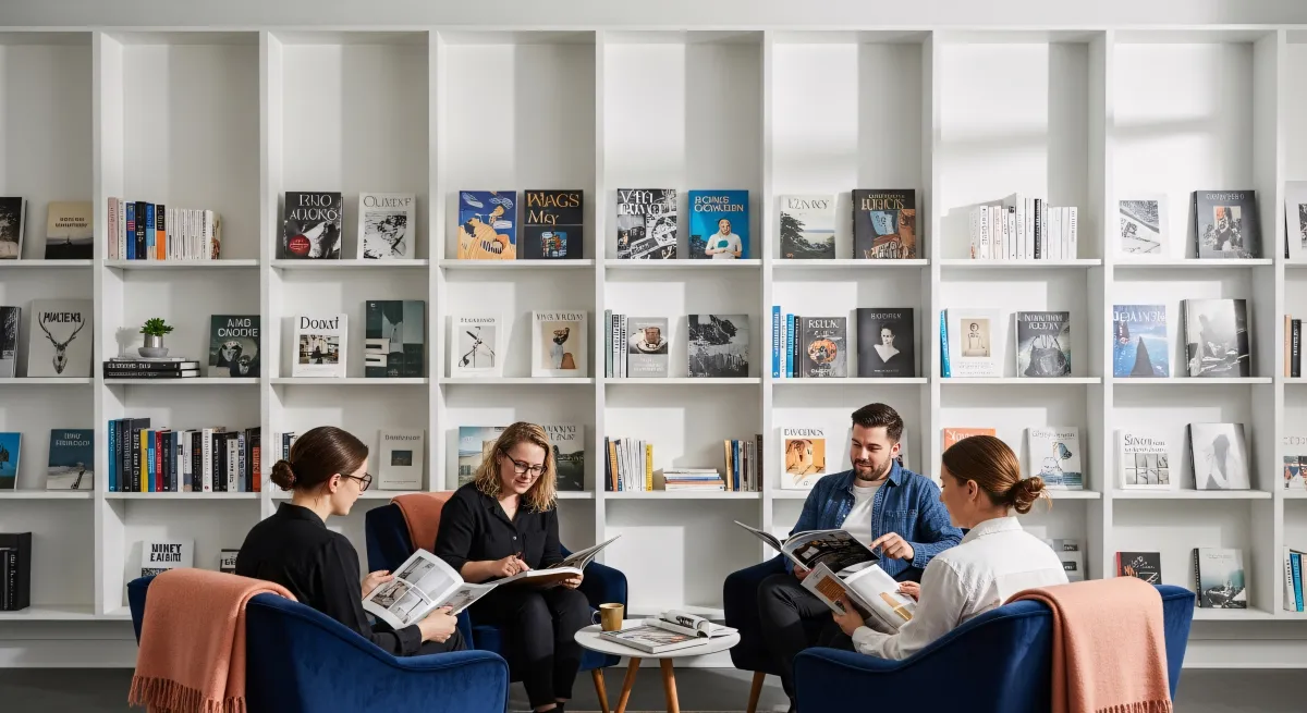 Grupo de escritores portugueses reunidos